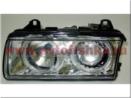 BMW 3 E36 (91-00) 2 дв. купе фары передние хромированные, со светящимися ободками с поворотниками, комплект лев.+ прав.
