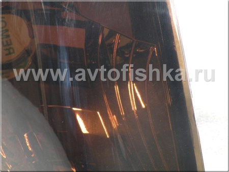 Mercedes W124 (84-95) поворотники угловые оранжево-тонированные прозрачные, комплект 2 шт.