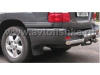 Toyota Land Cruiser 100 защита заднего бампера, труба 70 мм ступень