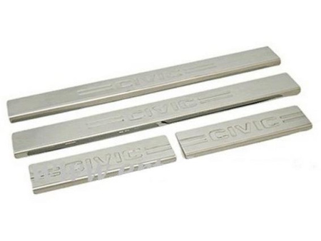 Honda Civic (2006-) накладки на пороги из нержавеющей стали, 4 шт.