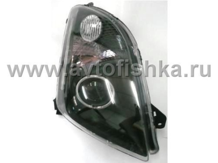 Suzuki Swift (04-) передние линзовые черные фары, со светодиодами, комплект 2 шт.