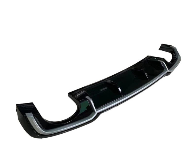 Черный диффузор RS3 для Audi A3 S-line 2017-2020