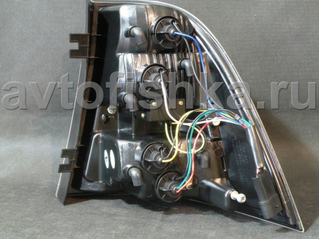 Mercedes ML W163 (98-05) фонари задние светодиодные хромированные, комплект 2 шт.