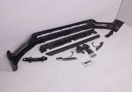 Mercedes-Benz G-Klasse W464 2018 - н.в. Юбка переднего бампера Brabus с ходовыми огнями на 6.3 AMG