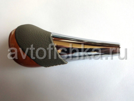 Toyota Corolla (06-) ручка на рычаг переключения передач КПП, дерево - бежевая кожа.