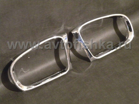Mercedes W220 S-class хромированные рамки боковых зеркал, комплект 2 шт.