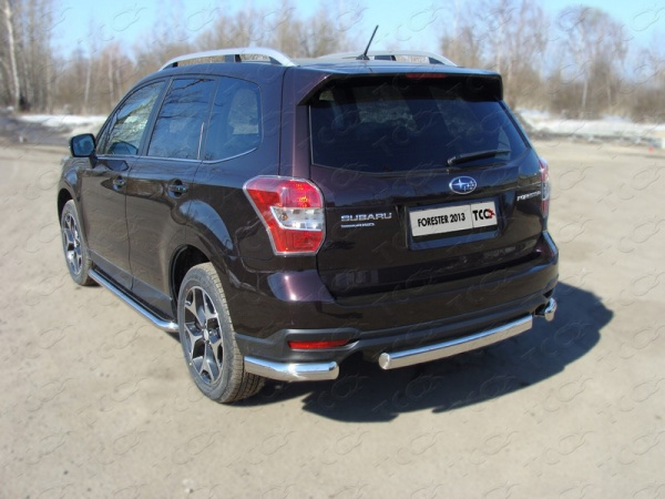 Subaru Forester (13–) Защита задняя (овальная) 75х42 мм
