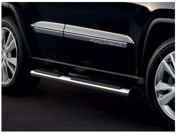 Jeep Grand Cherokee (11-) пороги боковые из алюминиевого профиля