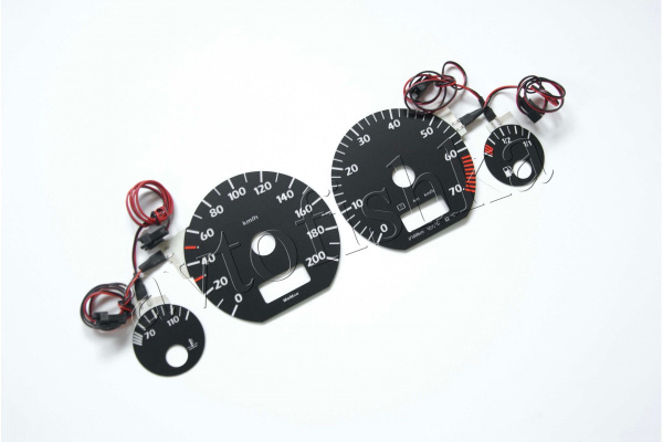 Volkswagen Golf 3 светодиодные шкалы (циферблаты) на панель приборов - дизайн 3