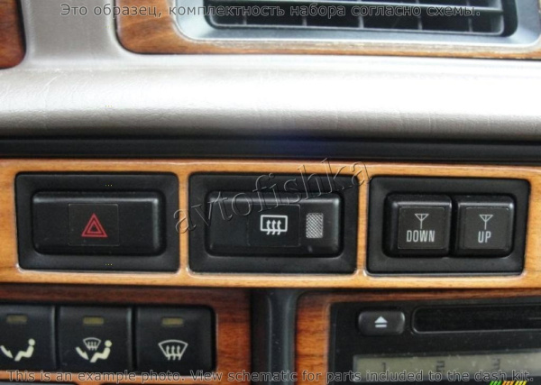 Декоративные накладки салона Toyota Land Cruiser 80 1995-1997 полный набор, 20 элементов.