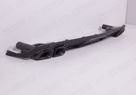 Mercedes-Benz CLS-Klasse W218 рестайлинг 2014 - 2017 Диффузор заднего бампера с черными насадками на глушитель 6.3 AMG