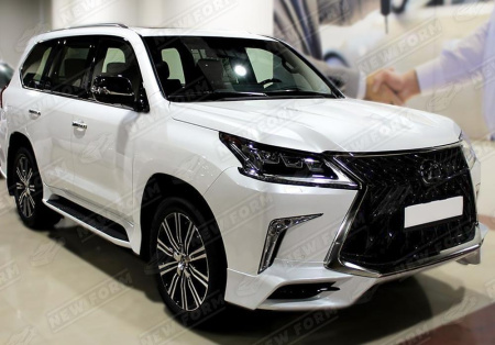 Lexus LX 570 (2 рестайлинг) 2015 - н.в.  Обвес TRD Superior полный комплект белый перламутр