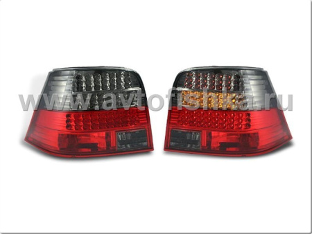 Volkswagen Golf 4 фонари задние светодиодные красно-тонированные, комплект 2 шт.
