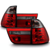 BMW X5 (98-06) фонари задние красно-тонированные прозрачные, комплект лев.+прав.
