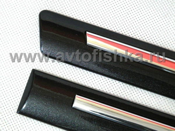 Lexus RX350 (09-) молдинги дверей боковые, с хромированной вставкой, комплект 4 шт.