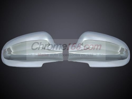 Chevrolet Aveo (06-12) хромированные накладки на боковые зеркала заднего вида, комплект 2 шт.