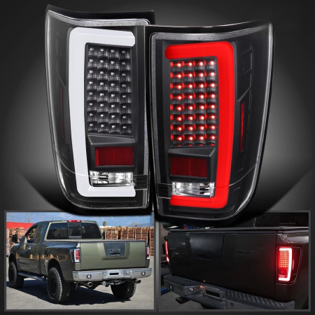 Nissan Titan (2004-2015) Фонари (стопы) задние LED светодиодные черные