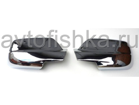 Jeep Grand Cherokee (04-10) хромированные пластиковые накладки на боковые зеркала, комплект 2 шт.