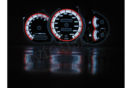 Toyota Celica VI (T20) 1994-1998 светодиодные шкалы (циферблаты) на панель приборов