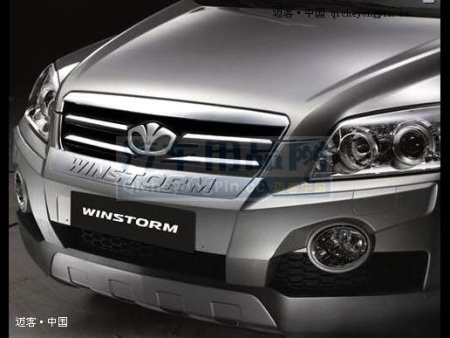 Chevrolet Captiva (06-) накладка на передний бампер "WINSTORM"