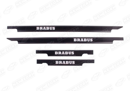 Mercedes-Benz G-Klasse W463 1990 - 2018 Накладки на пороги с подсветкой Brabus черные