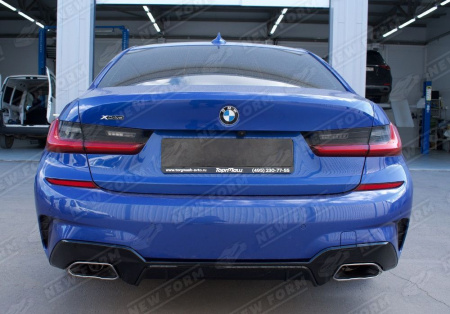 BMW 3 серия G20 2018 - н.в. Диффузор с хром насадками M340I