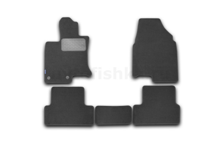 Коврики в салон NISSAN Qashqai 2007->, кросс., 5 шт. (текстиль)