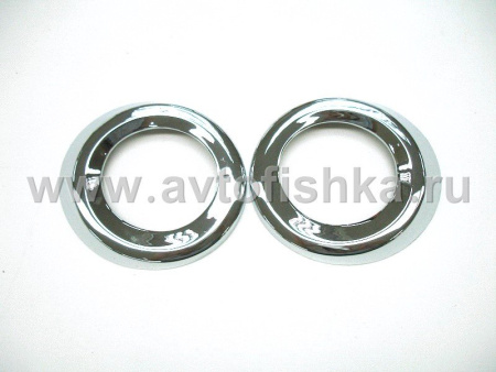 Mercedes-Benz W164 ML (05-08) хромированные рамки противотуманных передних фар, комплект 2 шт.