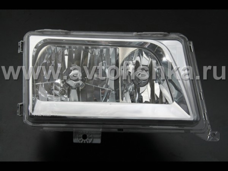 Mercedes W124 (84-93) фары передние хромированные прозрачные, комплект 2 шт.