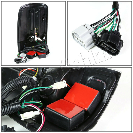 Chevrolet Tahoe, Suburban, GMC Yukon, Denali (99-06) фонари задние светодиодные черные, комплект 2 шт.