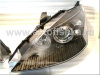 Ford Focus 1 (98-04) Europe+USA передние фары линзовые черные, со светящимися ободками, комплект 2 шт.