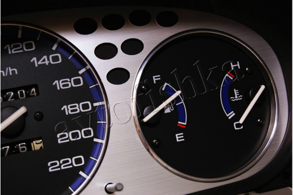 Honda Civic (96-00) алюминиевая накладка (циферблат) на панель приборов