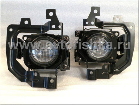 Mitsubishi Lancer 9 (03-05) фары передние противотуманные с черными рамками, комплект 2 шт.