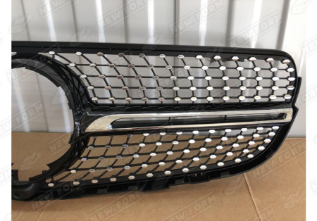 Mercedes-Benz GLC-Klasse X253 2015 - 2019 Решетка радиатора под камеру Diamond Sport черная