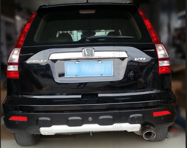 Honda CR-V (06-10) комплект накладок переднего и заднего бамперов, алюминий
