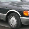 Mercedes Benz W126 накладки на арки крыльев из полированной нержавеющая сталь, комплект 4 шт.