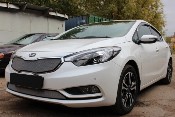 Kia Cerato (13–15) Защита радиатора, хром, низ