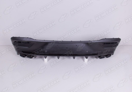 Mercedes-Benz GLE-Klasse C167 рестайлинг 2023 - н.в. Диффузор заднего бампера 5.3 AMG с черными насадками на глушитель