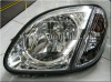 Mercedes SLK R170 (98-04) фары передние хромированные, с поворотниками, комплект 2 шт.