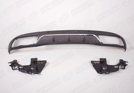 Mercedes-Benz C-Klasse W205 2014 - 2018 Диффузор заднего бампера 6.3 AMG хром