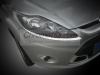 Ford Fiesta (08-) хэтчбек хромированные декоративные накладки на передние фары, комплект 2 шт.