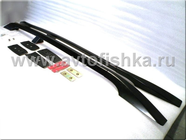 Toyota Land Cruiser Prado 120 (02-) рейлинги продольные на крышу, алюминиевые черные, комплект.