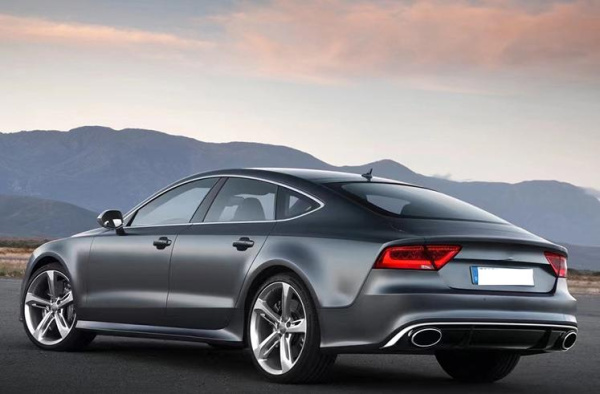Диффузор RS7 с насадками для Audi A7 2012-2015 штатная