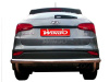 Hyundai Santa Fe (2012-) защита заднего бампера из нержавеющей стали, труба 60 мм