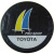 Чехол запасного колеса из экокожи с эмблемой Toyota windsurfing, радиусы 14; 15; 16; 17;