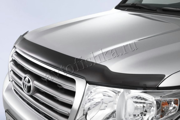 Дефлектор капота темный Toyota Land Cruiser 200 (07-15)