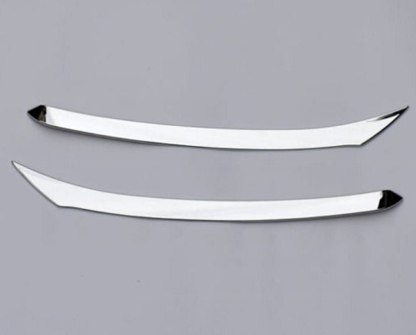 Nissan X-Trail (14–) Накладки на передние фары, ABS хром, 2 части, верхние.