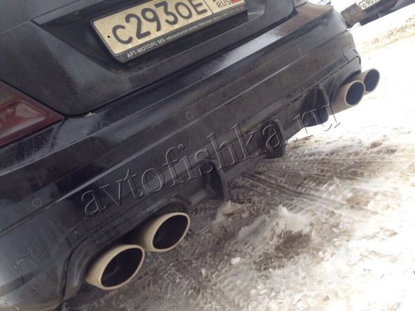 Mercedes W204 (06-11) диффузор заднего бампера AMG 6.3