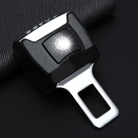 Жесткий удлинитель замка ремня безопасности с логотипом Mercedes, длина 4,5 см