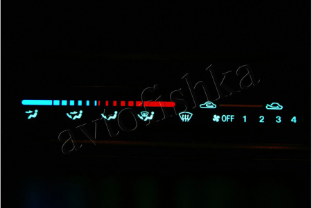 Mazda 323C светодиодные шкалы (циферблаты) на климат